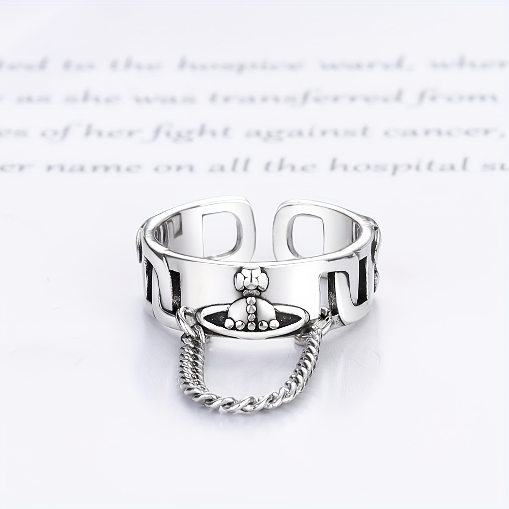 Men's Celestial Chain Adjustable Ring - Perfect Gift
